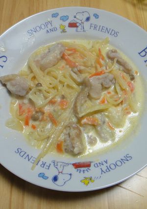 チキンクリームパスタ-レシピのメイン写真