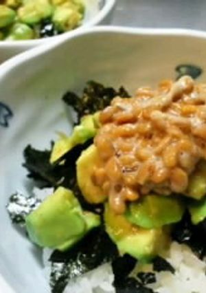 旨味しっかり！アボカドと納豆の丼-レシピのメイン写真