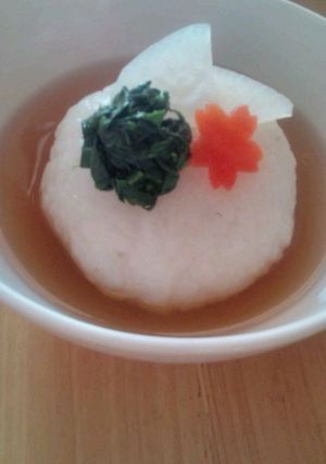 赤ちゃんもお正月★お雑煮風な離乳食-レシピのメイン写真