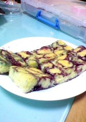 ❤ＨМで作る簡単マーブルバーケーキ❤-レシピのメイン写真