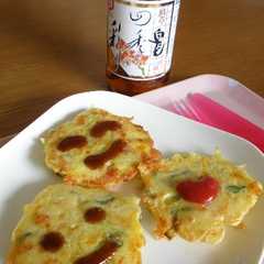รูปของ 白だしで幼児食♪かわいいお好み焼き