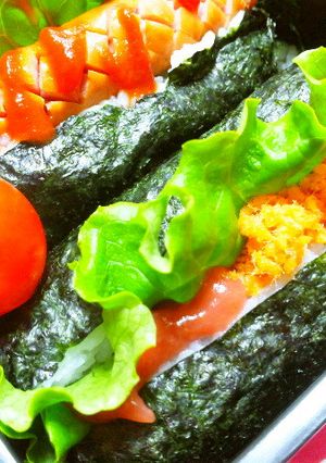 ホットドック風おむすび♪-レシピのメイン写真