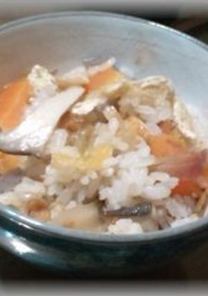 リンゴの皮を使った炊き込みご飯-レシピのメイン写真