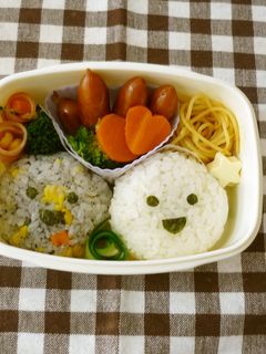 キャラ弁☆ケボ&モッチおにぎり-レシピのメイン写真
