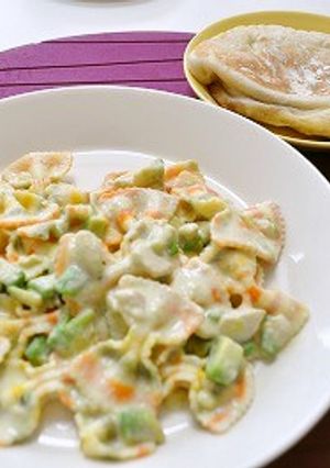アボカドチキンの豆乳クリームチーズパスタ-レシピのメイン写真