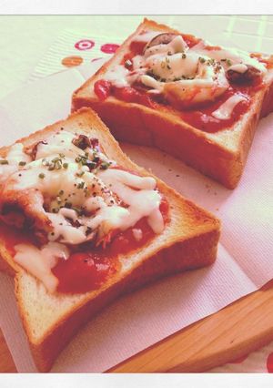 トーストピッツァ-レシピのメイン写真