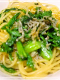 ちりめんじゃことわさび菜のパスタ♪-レシピのメイン写真