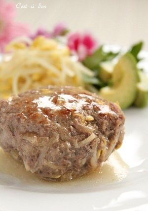 塩麹と豆もやしのハンバーグ-レシピのメイン写真