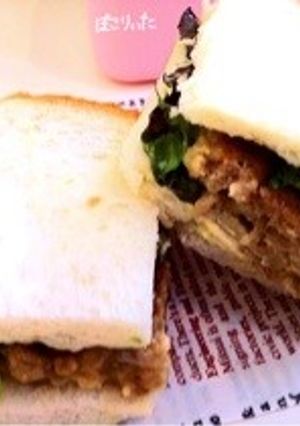 てりやきチキンハンバーグ☆サンド♬-レシピのメイン写真