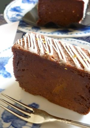 ベイクドチョコチーズケーキ　-レシピのメイン写真