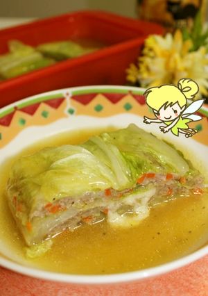 白菜と挽肉とチーズのミルフィーユ仕立て♪-レシピのメイン写真
