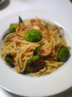 アンチョビと芽キャベツのパスタ-レシピのメイン写真