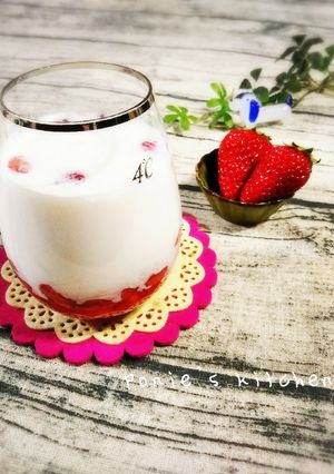 びっくりドンキー風いちごミルク❤-レシピのメイン写真