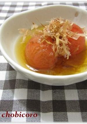 おだしで食べる～トマトのおひたし-レシピのメイン写真