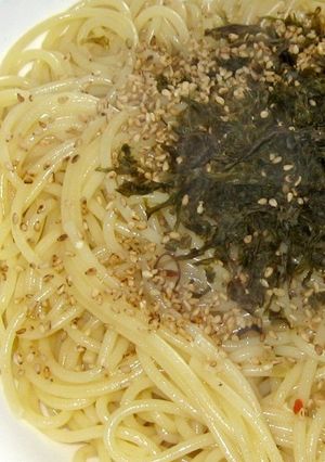超簡単・スパゲティー海苔胡麻-レシピのメイン写真