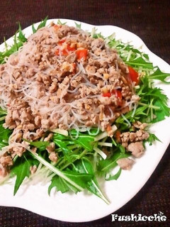 鯖そぼろ☆タイ風春雨サラダ-レシピのメイン写真