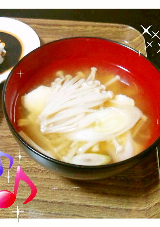 えのきとネギのお味噌汁-レシピのメイン写真