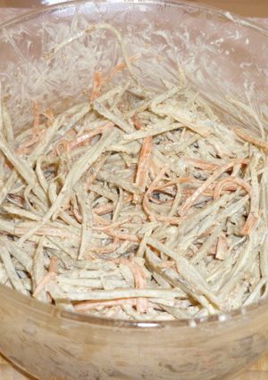 レンジで簡単、ごぼうサラダ-レシピのメイン写真