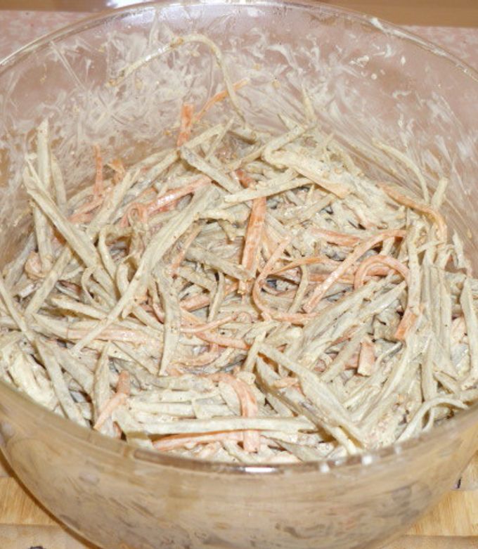 レンジで簡単、ごぼうサラダ-レシピのメイン写真