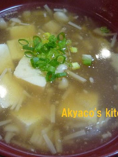 生姜であったか♪豆腐とえのきのとろみ汁-レシピのメイン写真