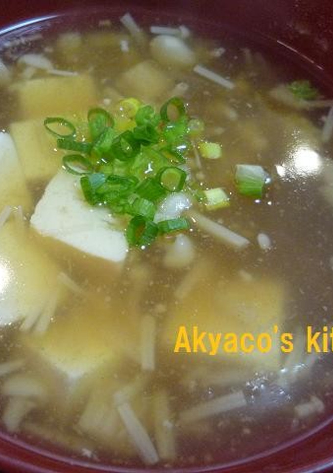 生姜であったか♪豆腐とえのきのとろみ汁-レシピのメイン写真