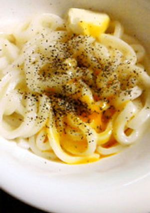 釜玉カルボナーラうどん-レシピのメイン写真