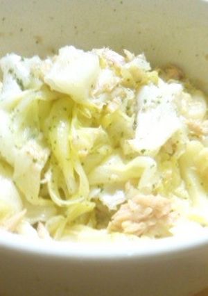 キャベツとツナ缶のレンジ蒸し-レシピのメイン写真