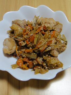 鶏もも・油揚げ入りきんぴらごぼう-レシピのメイン写真