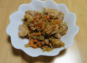 鶏もも・油揚げ入りきんぴらごぼう-レシピのメイン写真