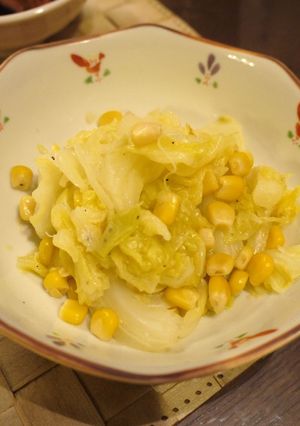 ♪簡単手間なし♪キャベツとコーン煮-レシピのメイン写真