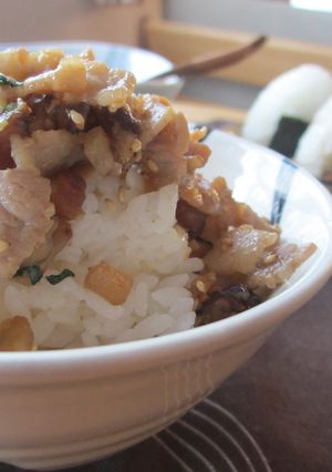 ガツン！と朝ごはん♡7品目入り肉ふりかけ-レシピのメイン写真