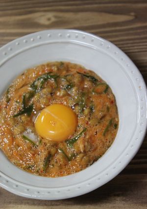 旦那ごはん　キムチ納豆丼-レシピのメイン写真