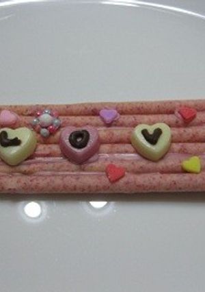 ピンクのLOVEデコポッキー-レシピのメイン写真