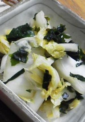 白菜とわかめのあっさり漬け-レシピのメイン写真