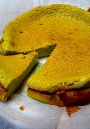 簡単！抹茶のベイクドチーズケーキ♡-レシピのメイン写真