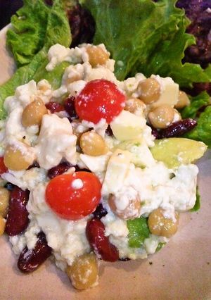 お豆腐がドレッシングの豆サラダ-レシピのメイン写真