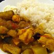 チキンとさつま芋とナスのカレー