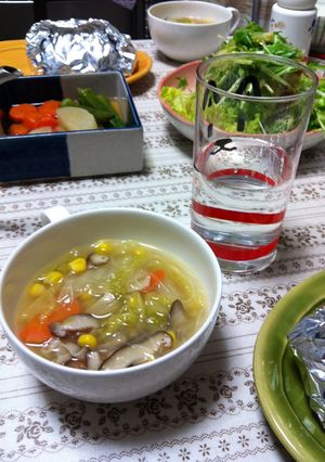 白菜救済☆給食風優しい春雨スープ-レシピのメイン写真