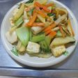 ご飯が進むチンゲンサイと豆腐の炒め物