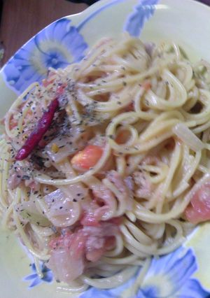 フライパン１つでツナトマトパスタ-レシピのメイン写真
