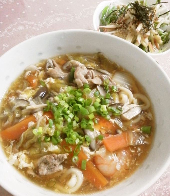 和風あんかけうどん by hiroro♪ 【クックパッド】 簡単おいしい