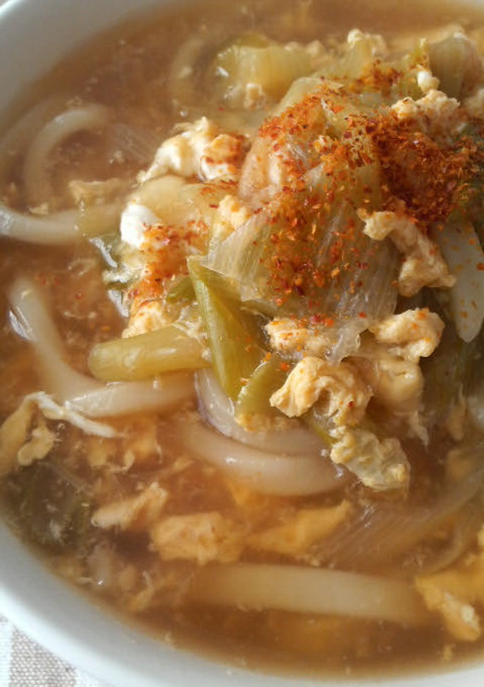 卵とじうどん-レシピのメイン写真