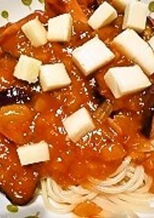 ナスとチーズのミートパスタ-レシピのメイン写真