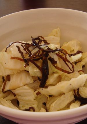 白菜を梅昆布茶で-レシピのメイン写真