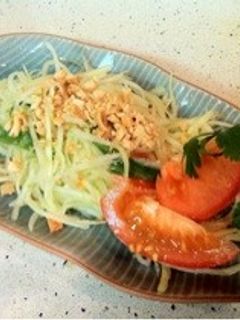 ソムタム (青パパイヤサラダ)ส้มตำ-レシピのメイン写真