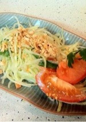 ソムタム (青パパイヤサラダ)ส้มตำ-レシピのメイン写真