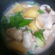簡単入れるだけ☆ニラじゃが豚肉味噌スープ