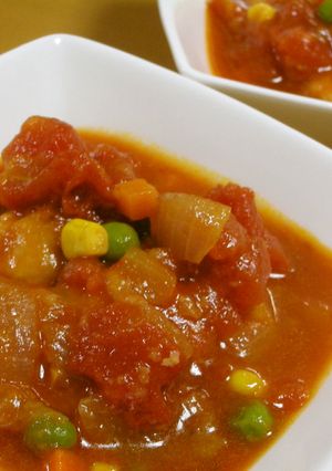計量いらずで簡単☆鶏肉のトマト煮-レシピのメイン写真