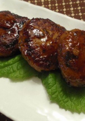 鶏（ターキー）ひき肉の照り焼きハンバーグ-レシピのメイン写真