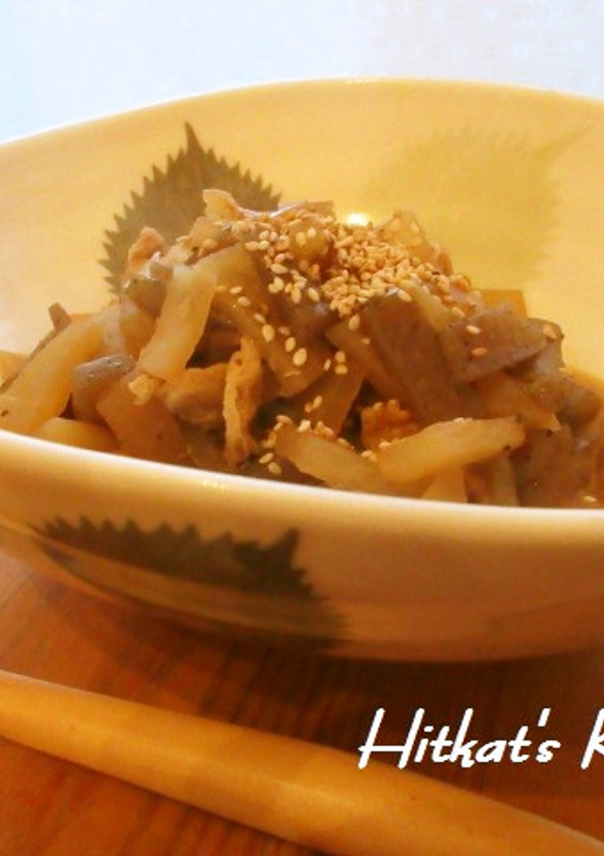 しみしみ大根と蒟蒻の煮物-レシピのメイン写真